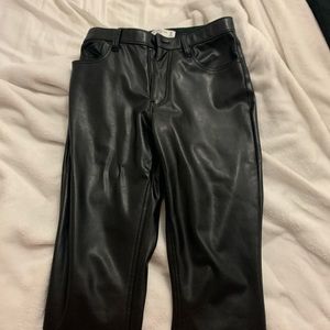 Abercrombie Curve Love Vegan Leather Pants